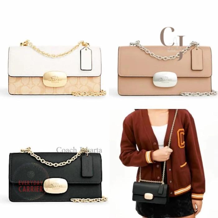 COACH Tas Wanita Shoulder Crossbody Bag Eliza Small Flap Bag