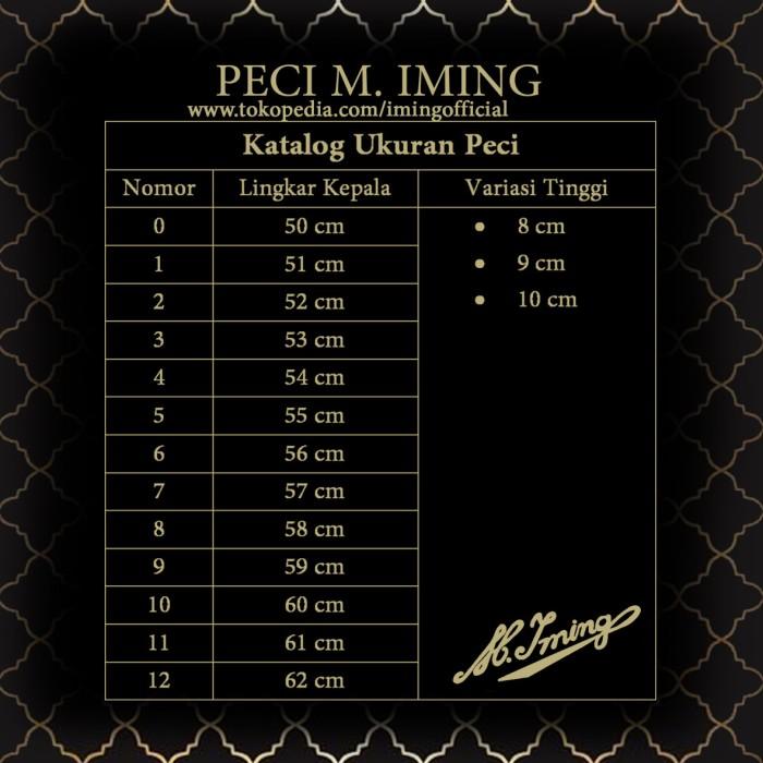 Peci M. Iming Original - Peci Polos Seri K