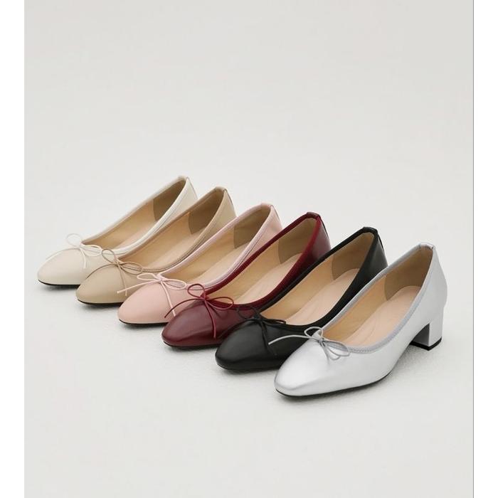 [DISKON] SAPPUN Retive Basic Ribbon Pump Heels (4cm) Original Korea [TERLARIS]