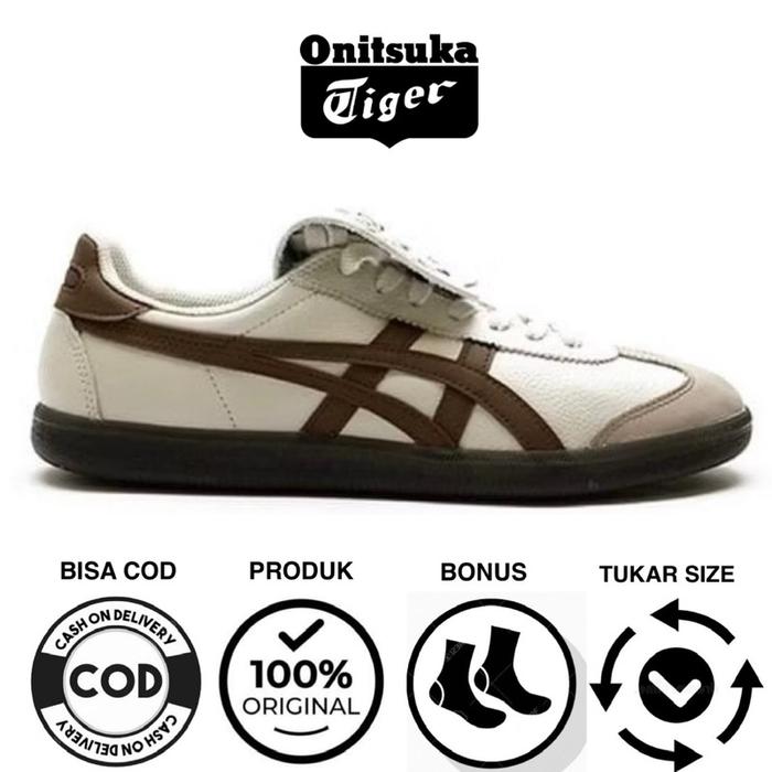 [DISKON] sepatuwanita onitsuka tiger mexico 66 ORIGINAL- tokuten stay white me brown [TERLARIS]