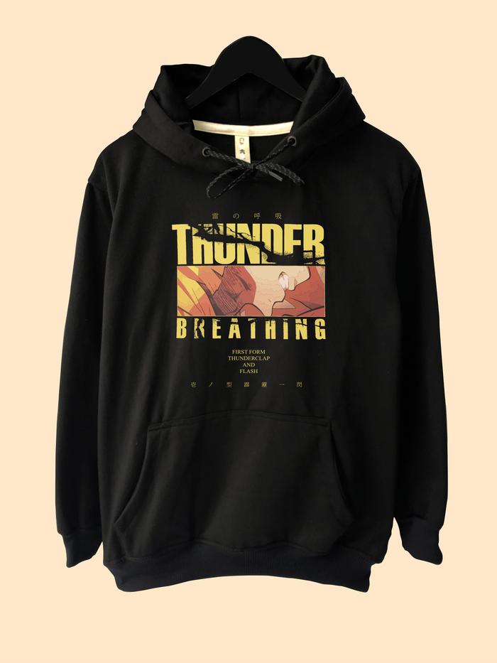 Hoodie Sweater Demon Slayer Kimetsu no Yaiba Zenitsu Thunder Breathing UT
