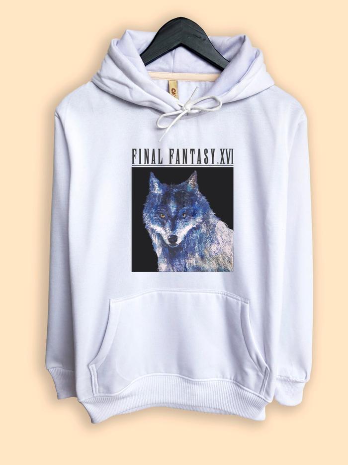 Hoodie Sweater Gaming Final Fantasy XVI Frost Wolf Torgal UT