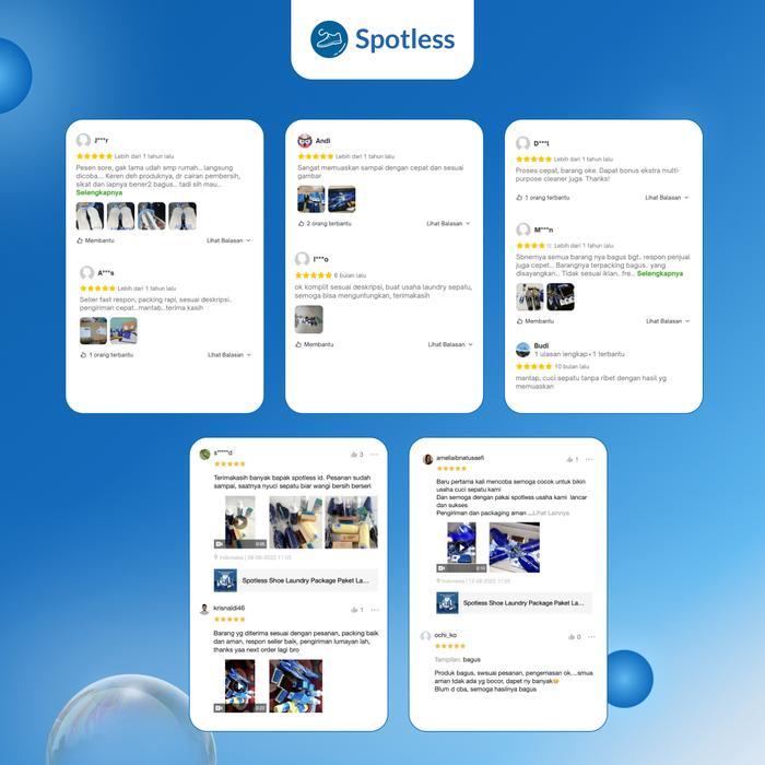 Spotless Shoe Laundry Package - Paket Laundry Pembersih Sepatu Usaha Lengkap