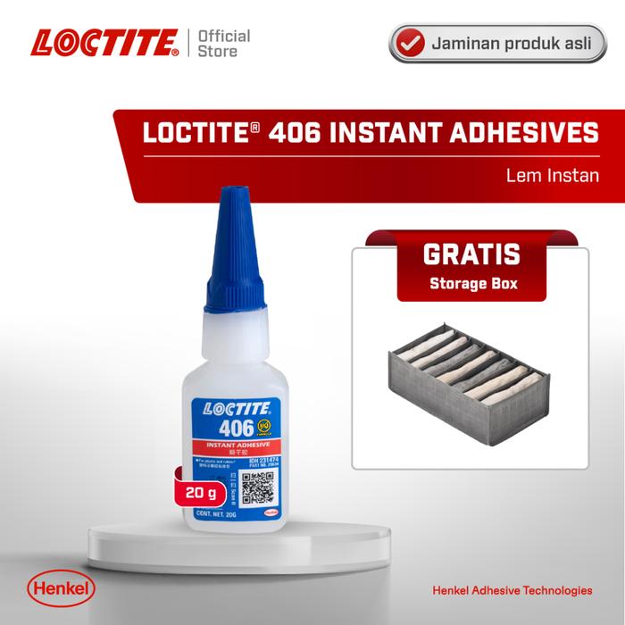 BEST LOCTITE 406 INSTANT ADHESIVE LEM INSTAN LEM SUPER ORING 20 GRAM