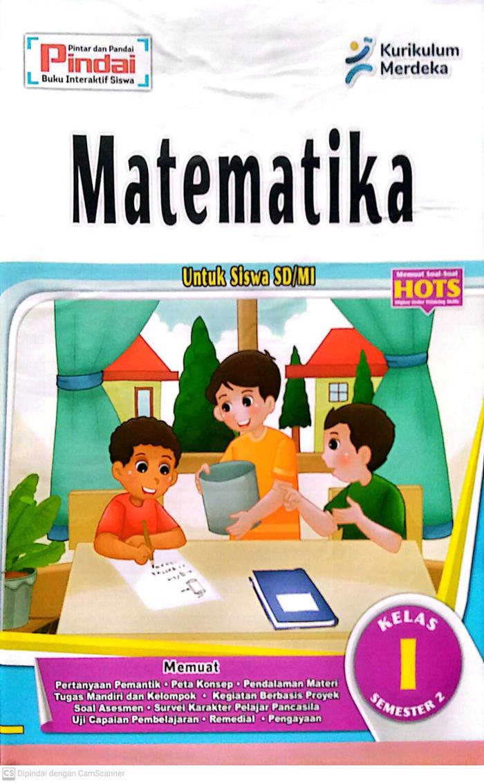 Buku LKS Matematika Kelas 1 SD/MI kurikulum Merdeka Semester 2