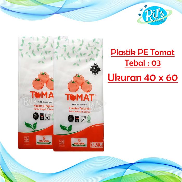 Plastik PE Tomat Uk 40 x 60 cm Plastik Elastis / Untuk kantongi ikan