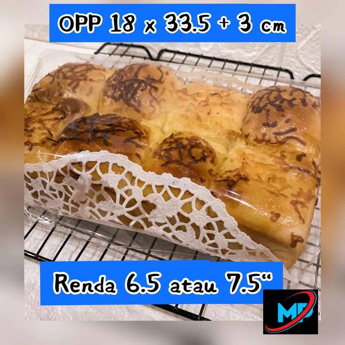 Plastik OPP roti sisir,manis dan souvenir uk 18 x 33.5 + Gaset 3 cm ~ FOOD GRADE