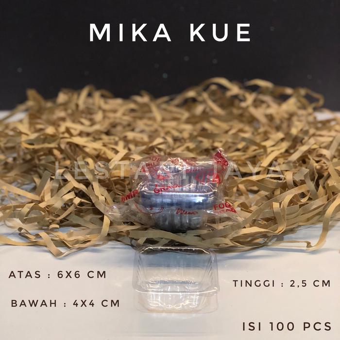 Mika Kue Kotak Puding Cup Kotak Kue / Dessert Isi 100 pcs