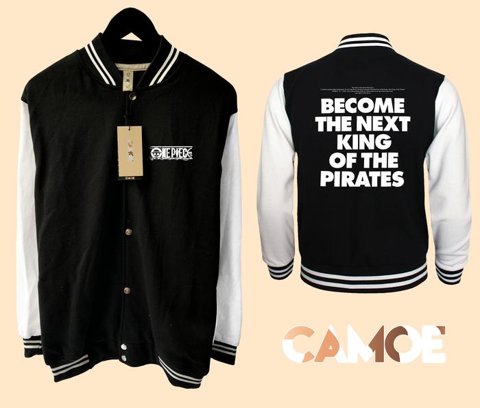 Jaket Baseball Varsity Anime One piece become The next king of Pirates UT
