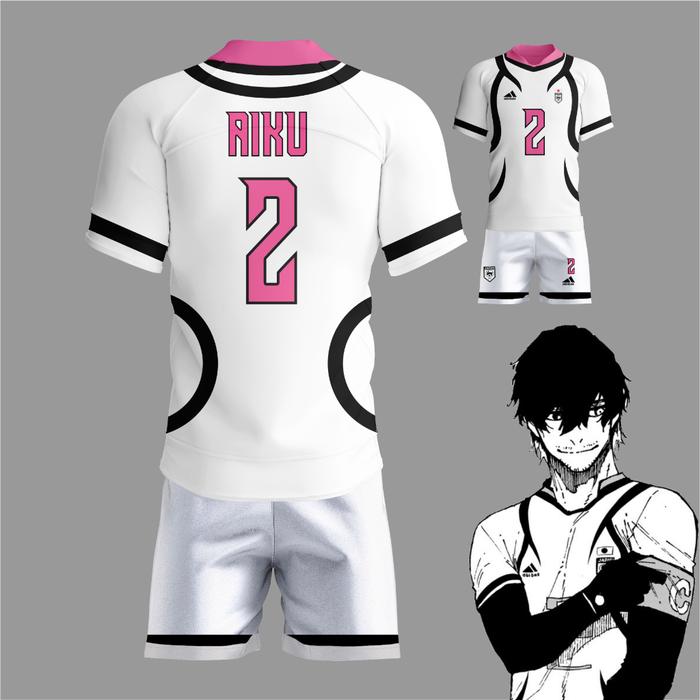 ORIGINAL Jersey Anime Cosplay Blue Lock U20 Oliver Aiku Full Set