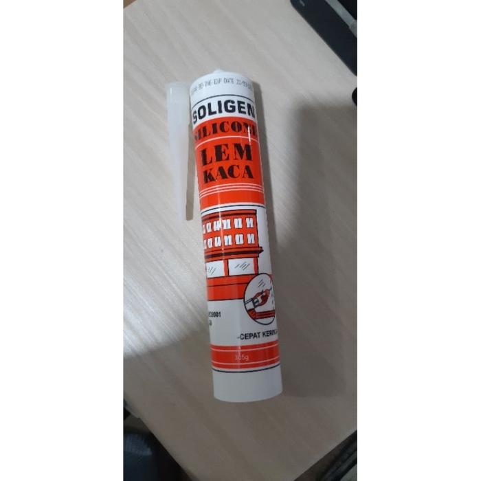 BEST LEM SILICONE SOLIGEN / LEM KACA SOLIGEN CLEAR PUTIH HITAM