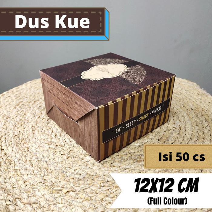 Paper Snack Box Isi 50 , Kotak Kue Tebal