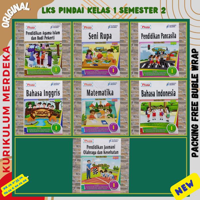 Buku LKS Pindai Kelas 1 Semester 2 Kurikulum Merdeka Arya Duta