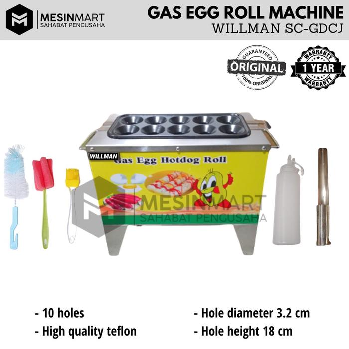 BEST SOSTEL GAS SOSIS TELUR EGG SAUSAGE HOT DOG ROLL BAKER GAS 10 LUBANG
