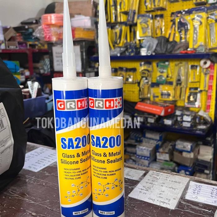 BEST LEM SILICON NETRAL GRH SA 200 PUTIH TRANSPARAN HITAM / SEALANT SILIKON