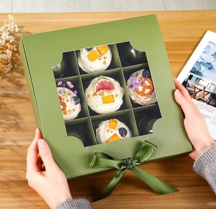 (PER 3PCS) Box Sekat 9 Persegi Dus Nastar Box Kue Box Puding Box Pie Box Lebaran