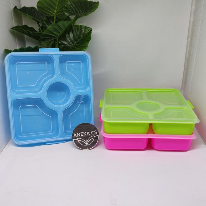 Clio Lunch Box Bento - Kotak Bekal - Kotak Makan Catering 5 Sekat
