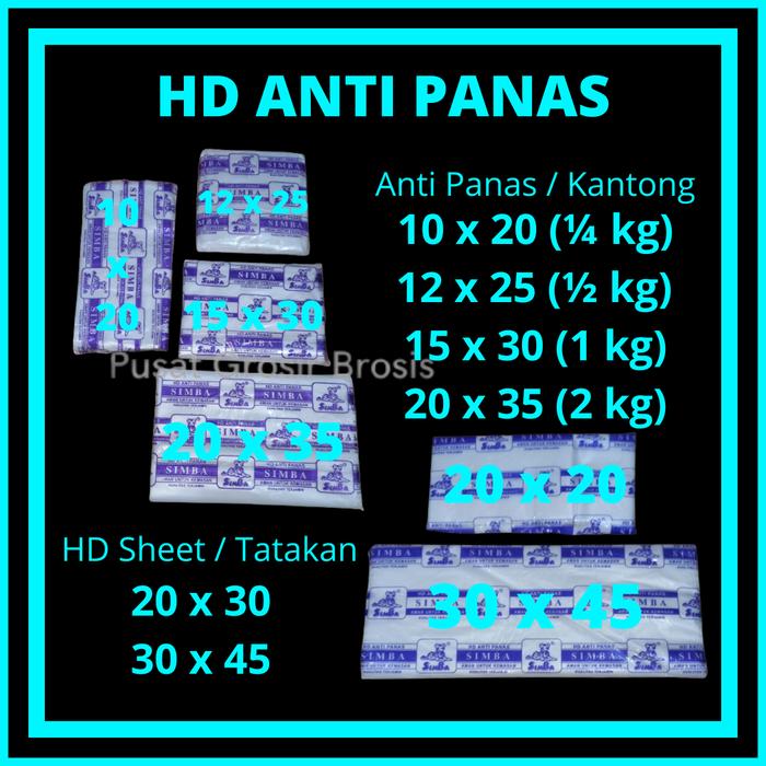 Plastik Hd Anti Panas 10x20 12x25 15x30 20x35 Sheet / Alas 20x20 30x45