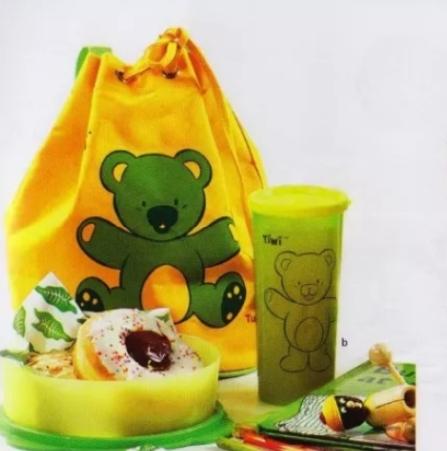 PROMO TUPPERWARE TIWI N FRIENDS SET WADAH BEKAL ANAK TUPPERWARE LENGKAP BESERTA TASNYA / SET BEKAL M