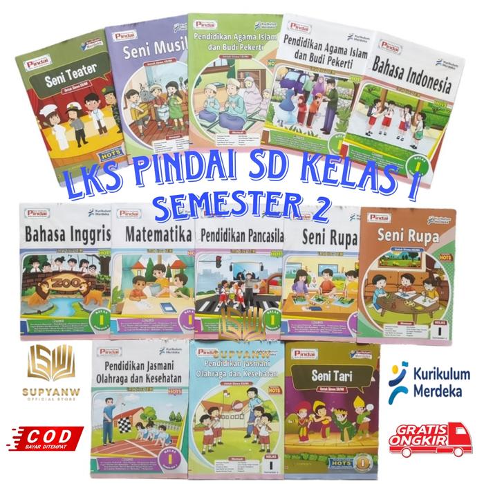 LKS PINDAI Kelas 1 Sd Semester 2 Kurikulum Merdeka Cv Arya Duta 2025