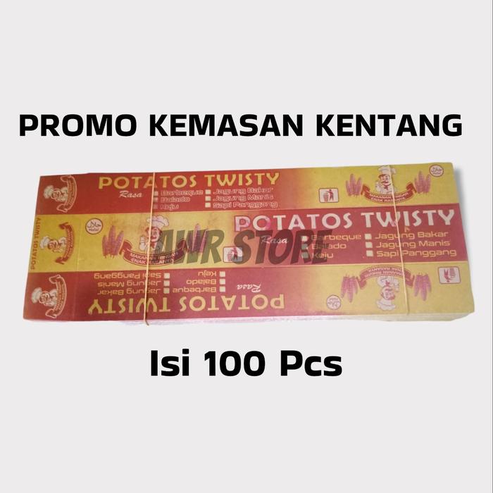 (COD) KERTAS KEMASAN KENTANG ULIR ISI 100 PCS // KERTAS KENTANG POTATOS TERBARU MURAH // KEMASAN KEN