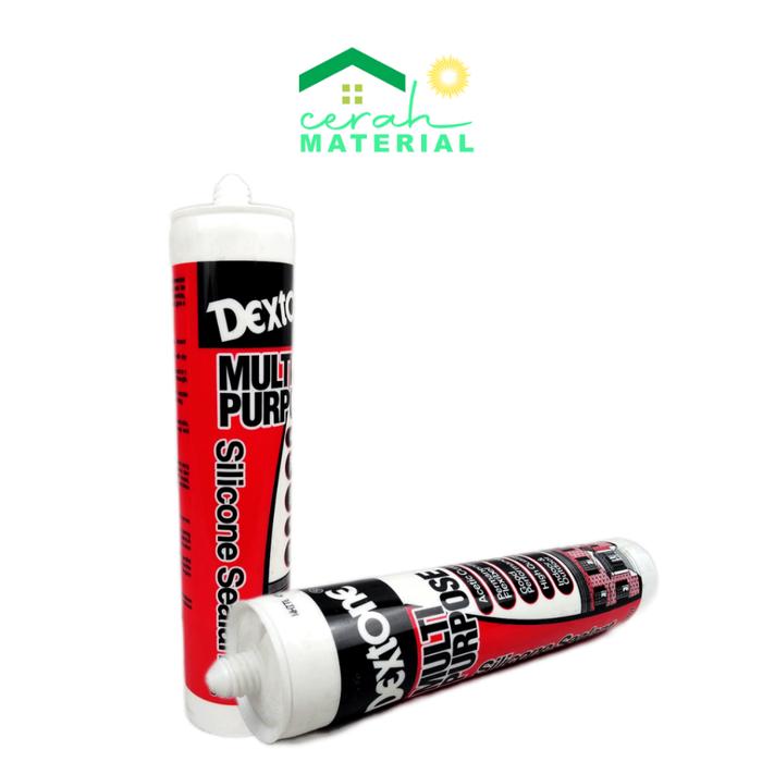 BEST DEXTONE LEM BOTOL SILICONE SEALANT LEM KACA LEM BESI LEM PLASTIK LEM KERAMIK PUTIH BENING HITAM