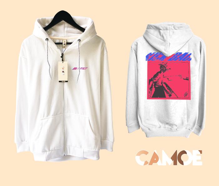 Jaket Hoodie Zipper Anime Chainsaw Man Denji Kick back Kenshi Yonezu UT
