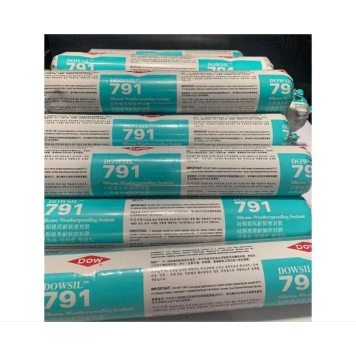 BEST DOWSIL 795 791 BLACK GRAY SILICONE SEALENT KACA 500ML 600ML LEM KACA SAUSAGE WEATHERSEAL SEALAN