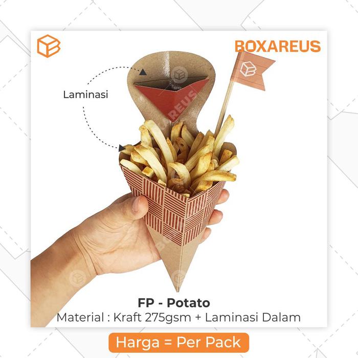 Box Kentang Goreng Dus French Fries Box Churros Ayam | FP Potato