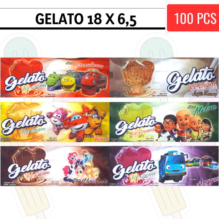 CARI KEMASAN ES KRIM - PLASTIK ICE CREAM STICK - PLASTIK ES POTONG (GELATO)