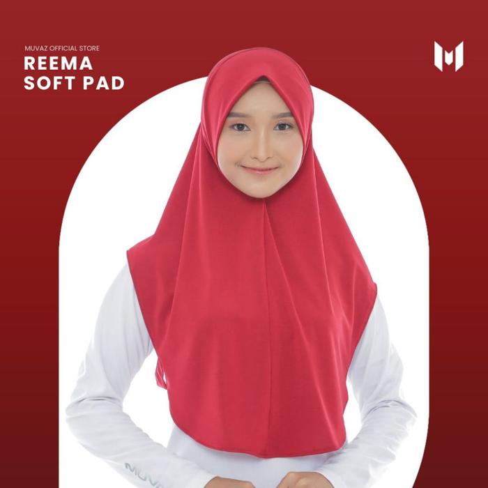 Muvaz Reema SoftPad Hijab Olahraga - Jilbab Olahraga Sport Dengan SoftPad