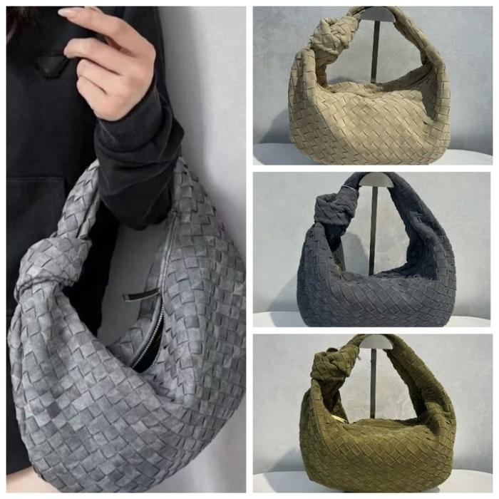 [DISKON] Tas Wanita Handbag Suede Anyaman Botega Veneta [TERLARIS]