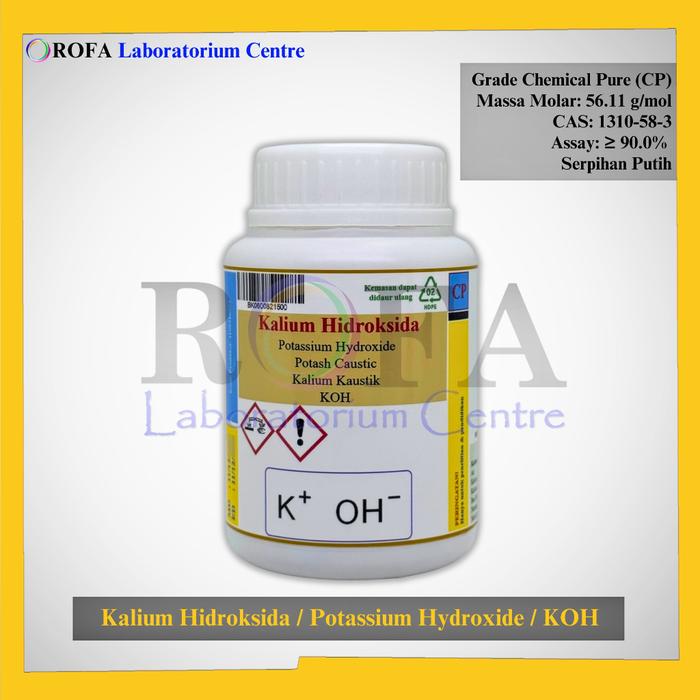 [DISKON] Kalium Hidroksida / Potassium Hydroxide / Potas Caustic / KOH CP 500 Gram [TERLARIS]