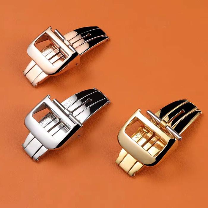 Aksesoris Jam Tangan Stainless Steel Folding Watch Buckle for Jaeger-LeCoultre Watch Double Button B