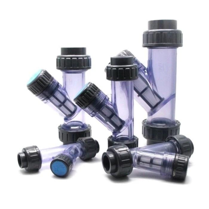 [DISKON] Y Strainer Clear Double Union PVC Fitting PVC Pipa PVC [TERLARIS]