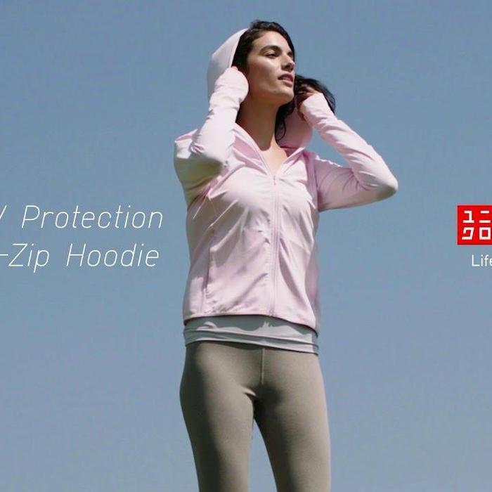 AIRism UV Zip Long Sleeve Hoodie by Uniqlo - Jaket Wanita