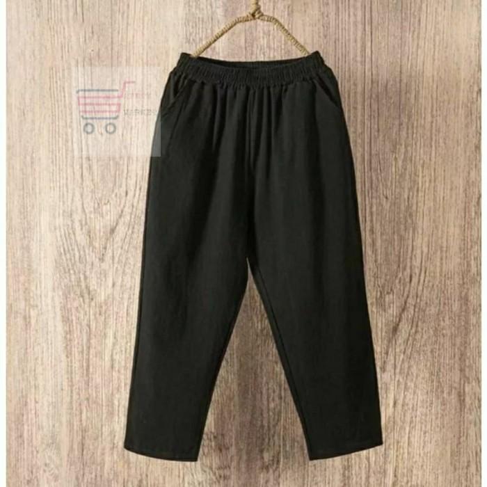 Celana Katun Linen 7/8 Korean Style Corapants