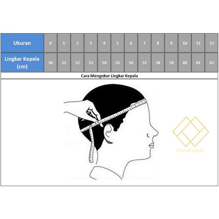 [Lisma Busana] PECI HITAM SYAFAAT MOTIF LASER NO 3-10 TINGGI 9 BISA