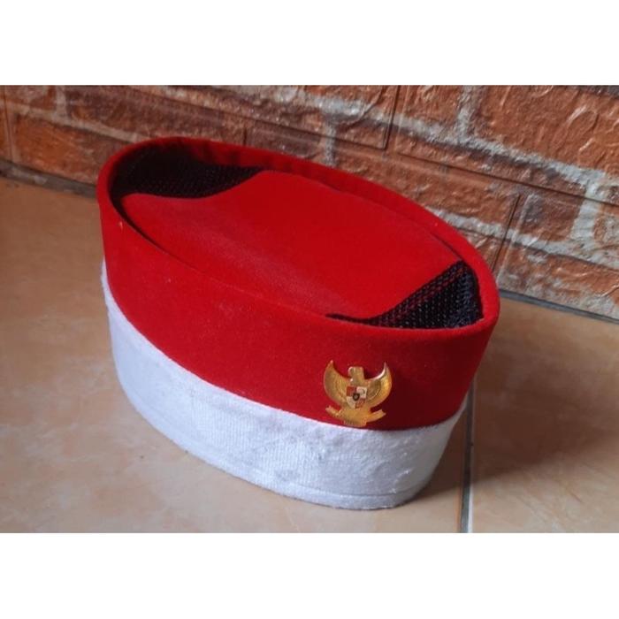[Lisma Busana] songkok MERAH PUTIH 12 cm