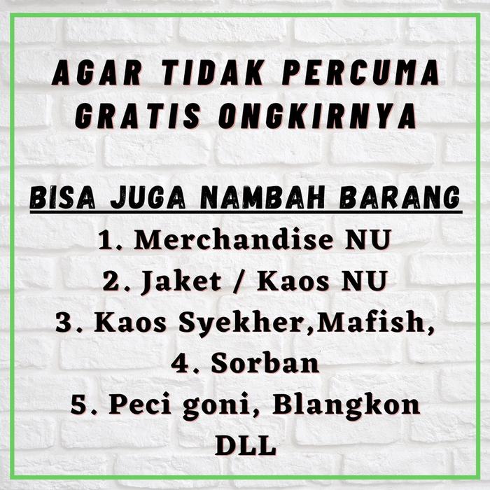 [Lisma Busana] Blangkon Nahdlatul Ulama Bordir / Blangkon Gus Miftah NU / Blangkon NU / Blangkon Jaw