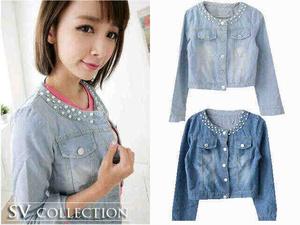 Mango Pearl Jaket Jeans