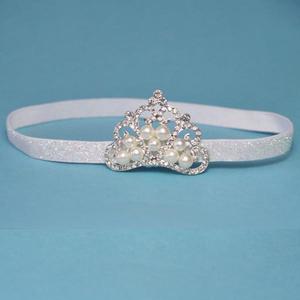 HB Queen Baby Tiara Crown White CL26150