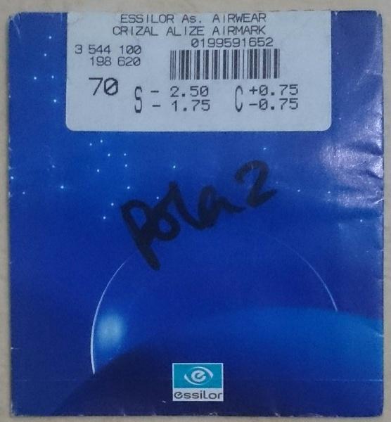 FSV AIRWEAR 1.59 ASPHERIS CRIZAL SAPPHIRE By ESSILOR