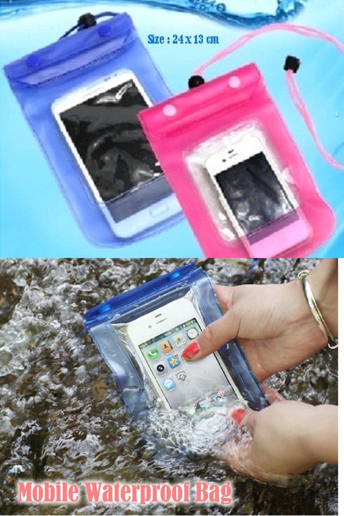 Cover Transparan Anti Air / Waterproof Bag for Tablet Pc / Mobile / Galaxy Tab Slim & iPad Mini ( 7"