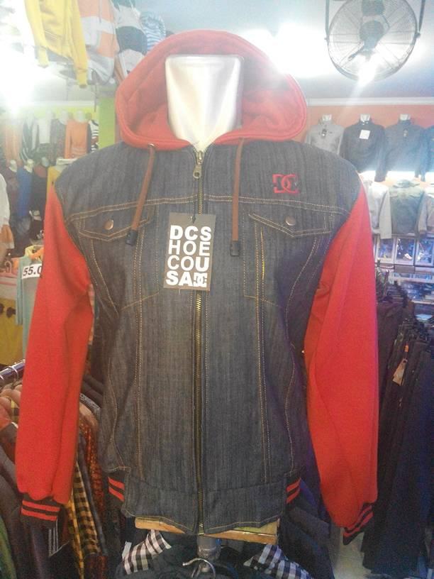 jaket jeans kombinasi dc original