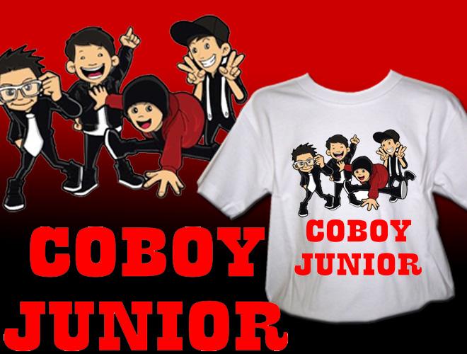 Gratis tambah tulisan-Kaos Anak Coboy Junior-Putih