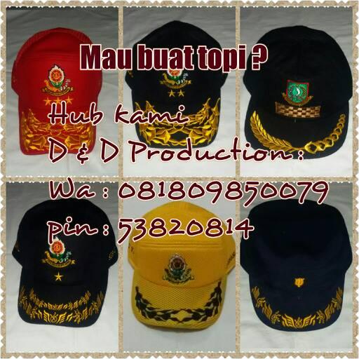 Topi Dinas pesanan made by D &amp; D Production