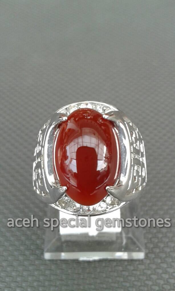 cincin batu cempaka merah "PEDES MERAHNYA"