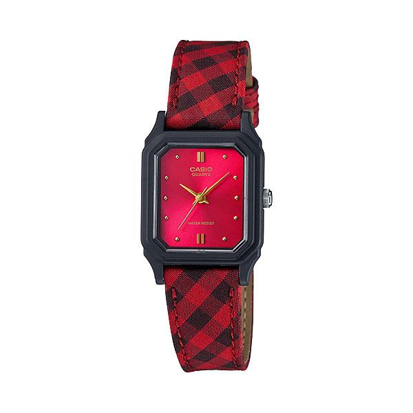 CASIO ANALOG LADIES LQ-142LB-4A ORIGINAL - JAM TANGAN MERAH