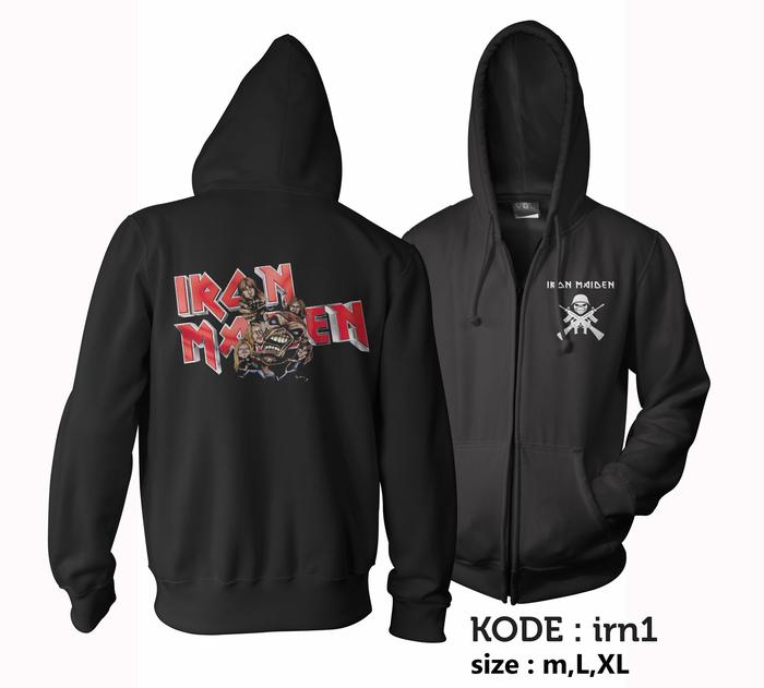 Zipper iron maiden-jaket iron maiden-switer iron maiden